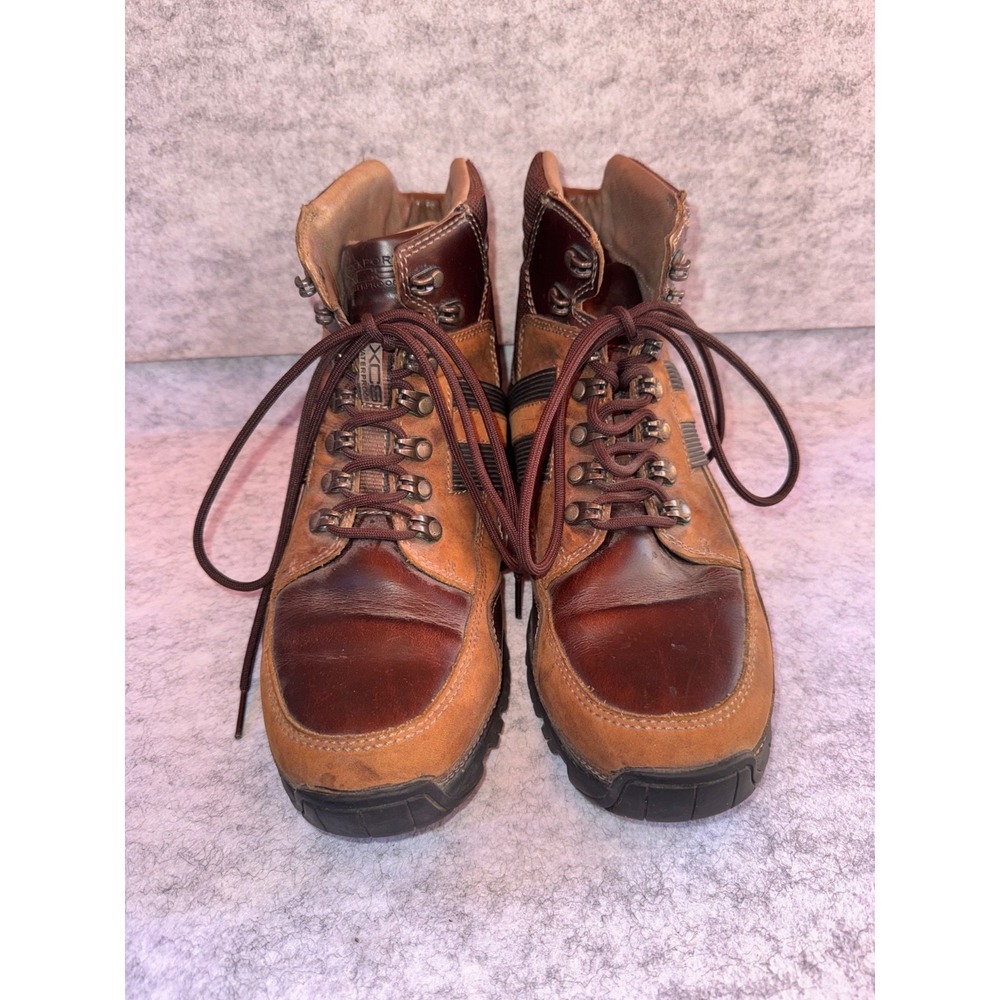 Rockport Brown Leather Waterproof Hiking Work Trail Boots size 8 summer women's